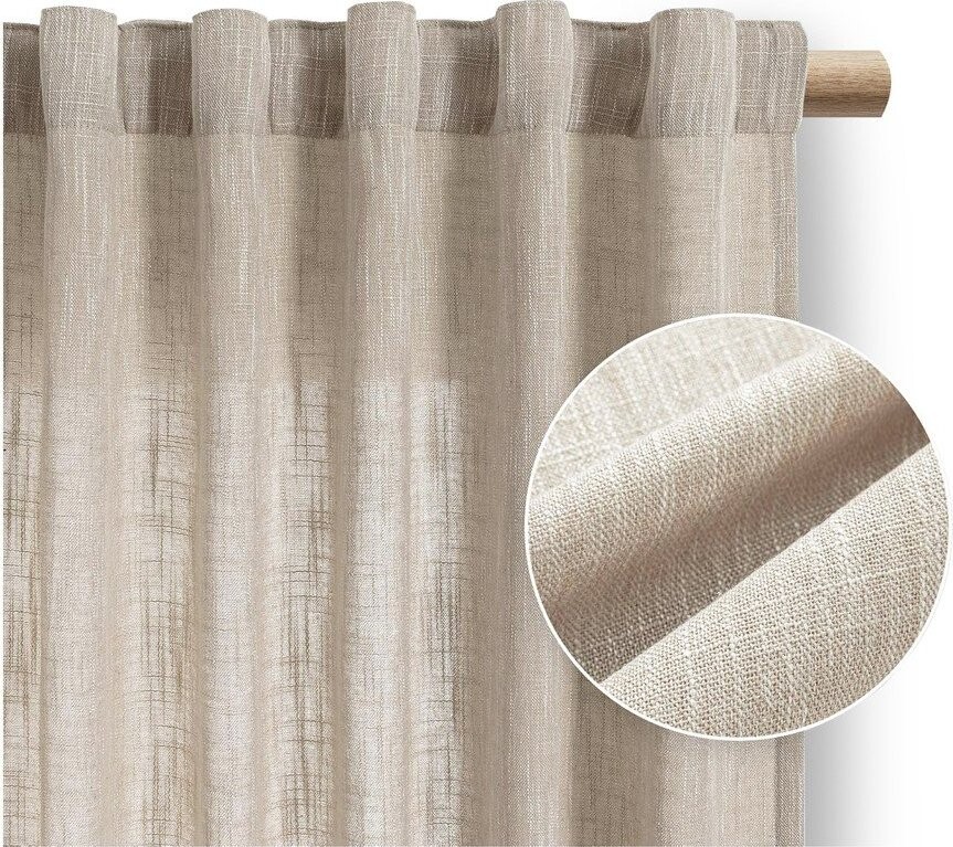 Béžový závěs 140x270 cm Valeta – Restilo