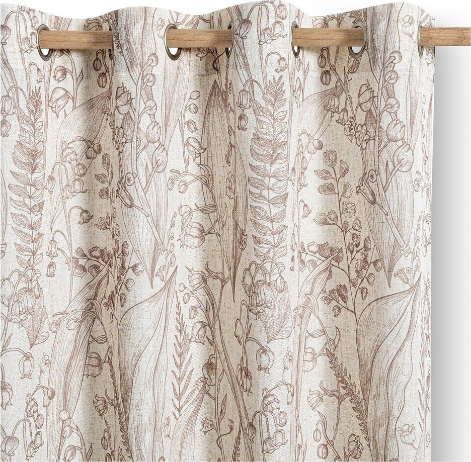 Béžový/světle hnědý závěs 135x250 cm Selvetia – Restilo