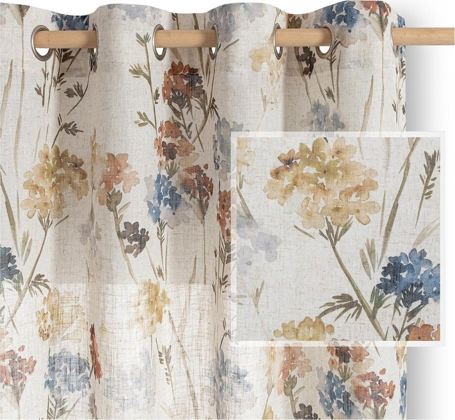 Krémový závěs 135x250 cm Flosi – Restilo