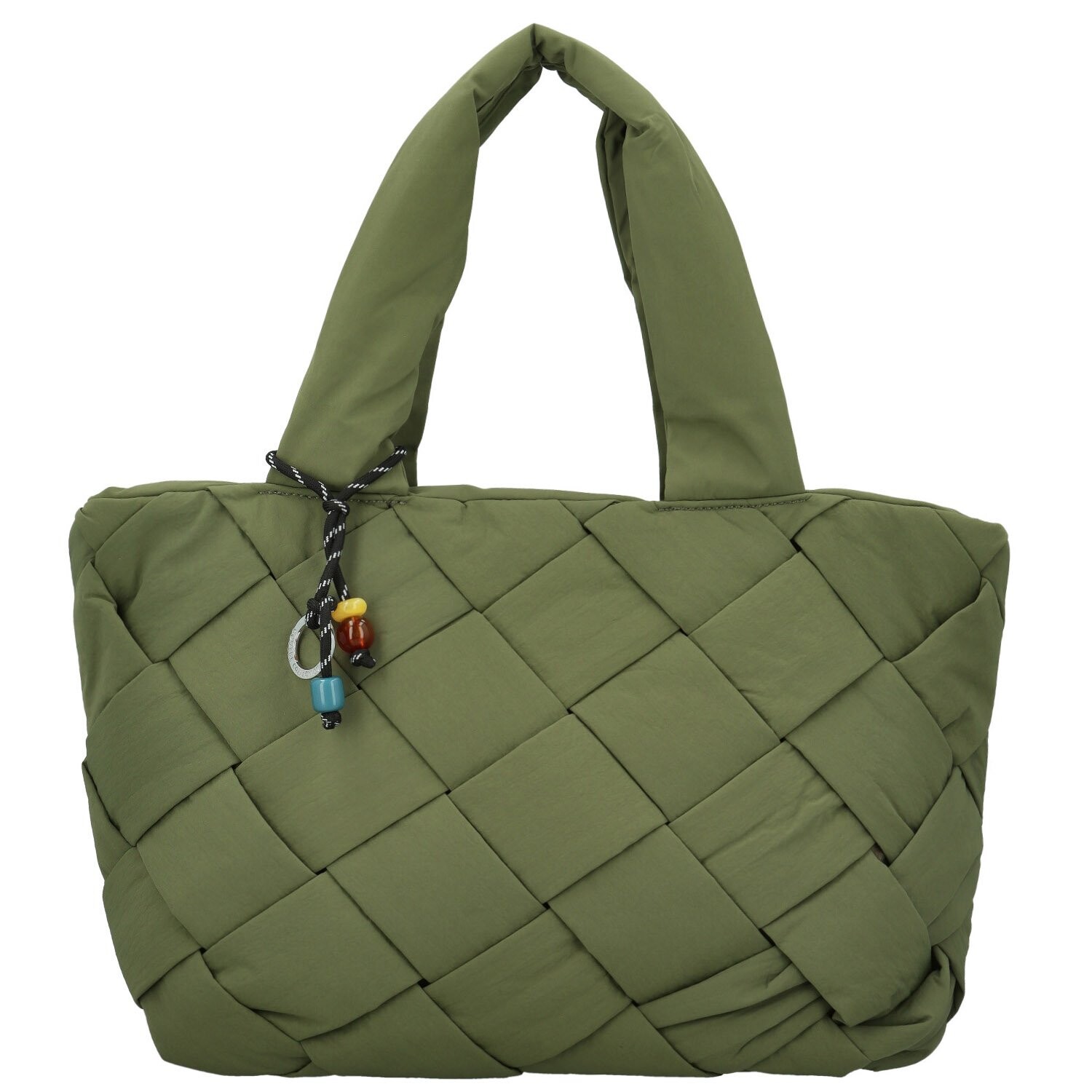 Trendy dámská textilní kabelka na rameno Larysya, zelená