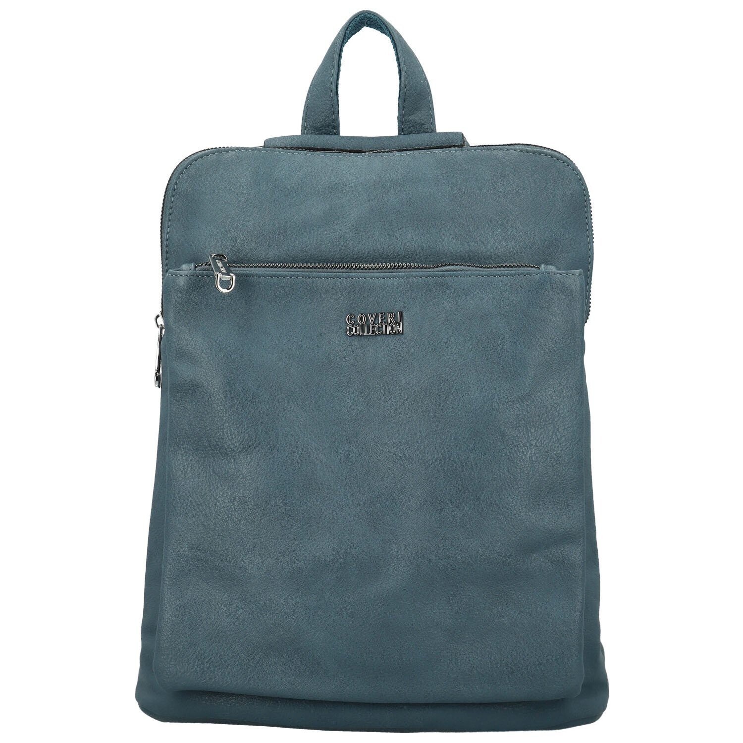 Trendy dámský koženkový kabelko-batoh Coveri Gitta, modrý