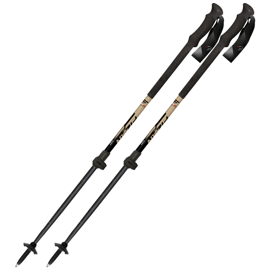 Skialpové hole Fizan Aria Barva: černá/žlutá