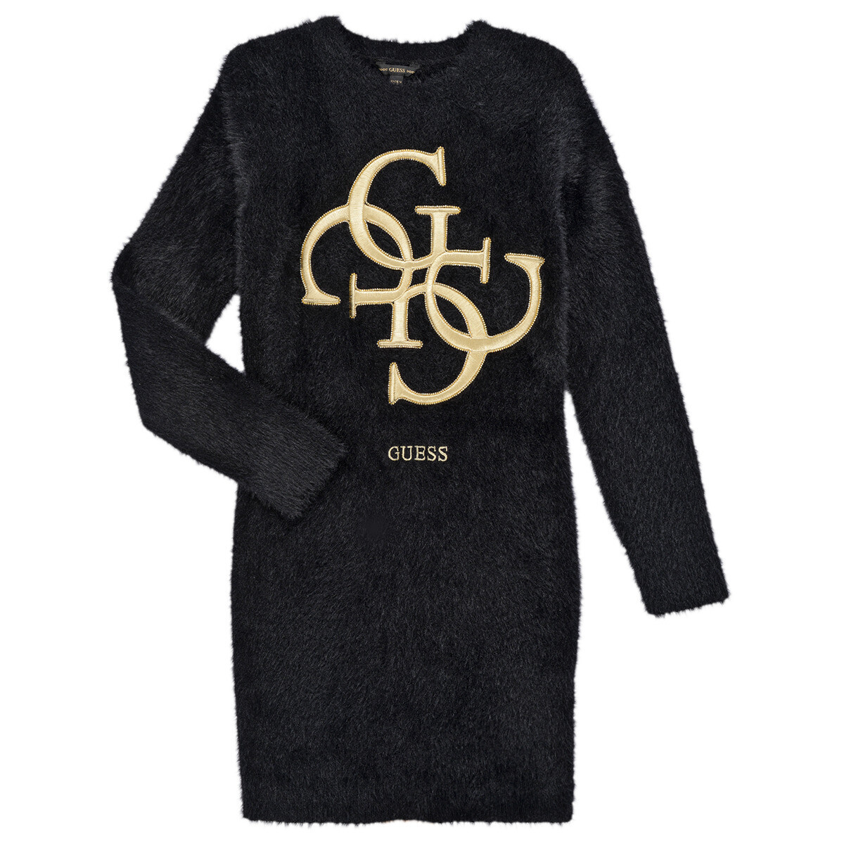 Guess  LS SWEATER DRESS  Černá