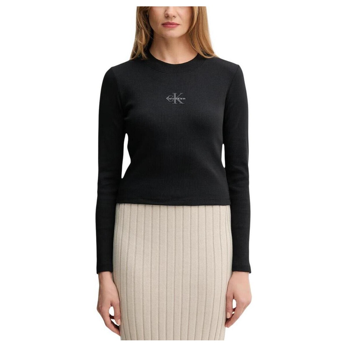 Calvin Klein Jeans  A- LS MONOGRAM BABY LV047A803G  Černá