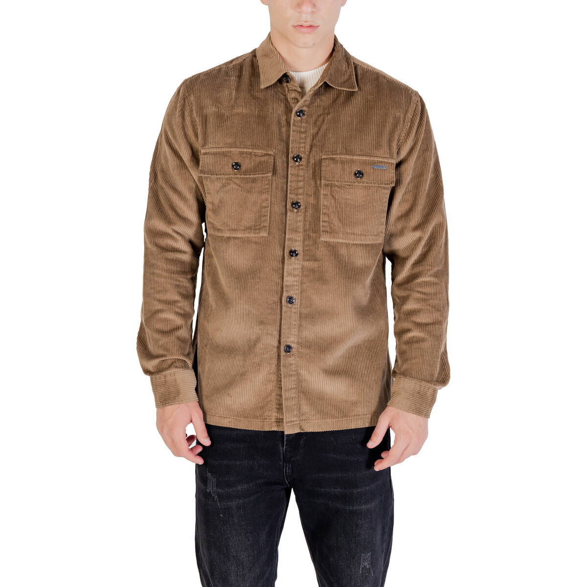 Gianni Lupo  OVERSHIRT GL7820S  Hnědá