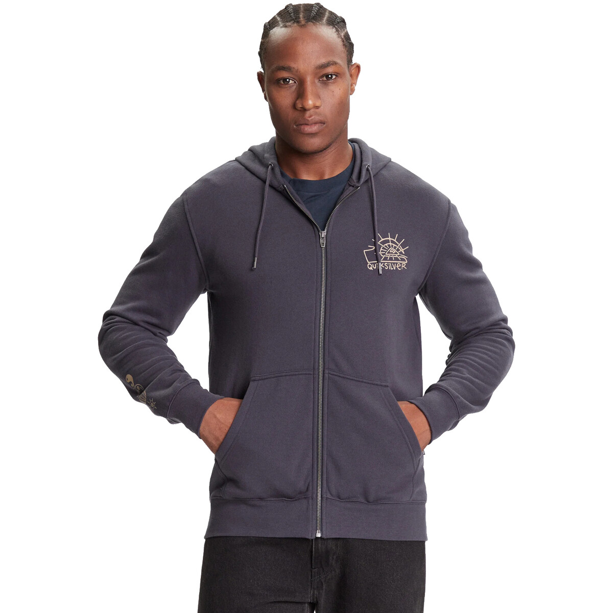 Quiksilver  Zip Hoodie  Modrá