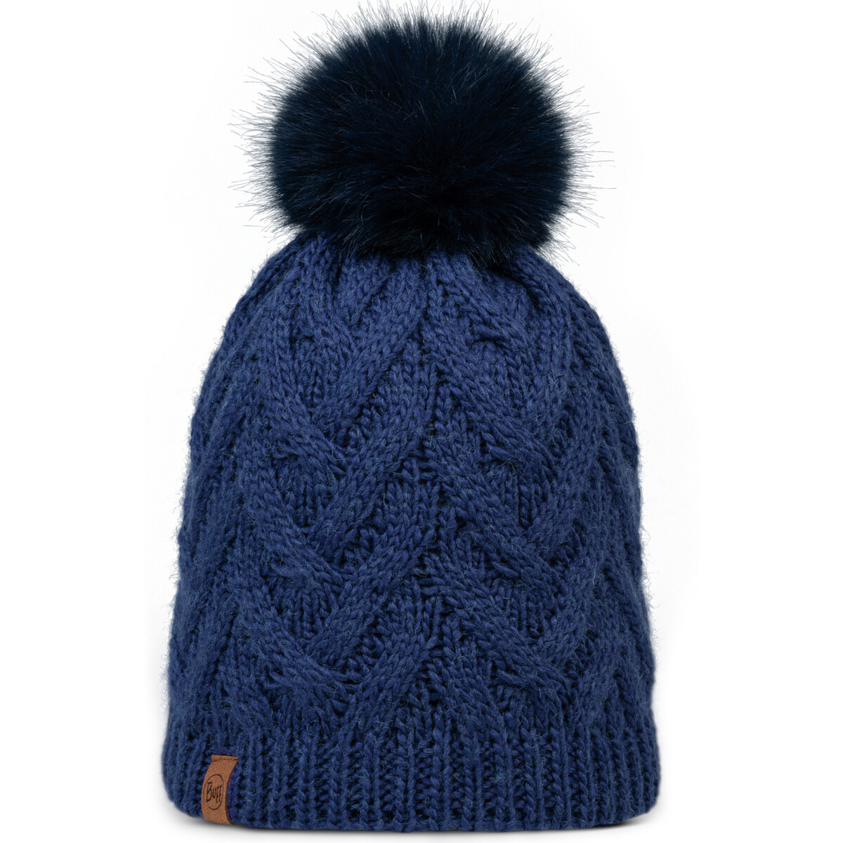 Buff  Knitted Fleece Caryn Beanie  Modrá