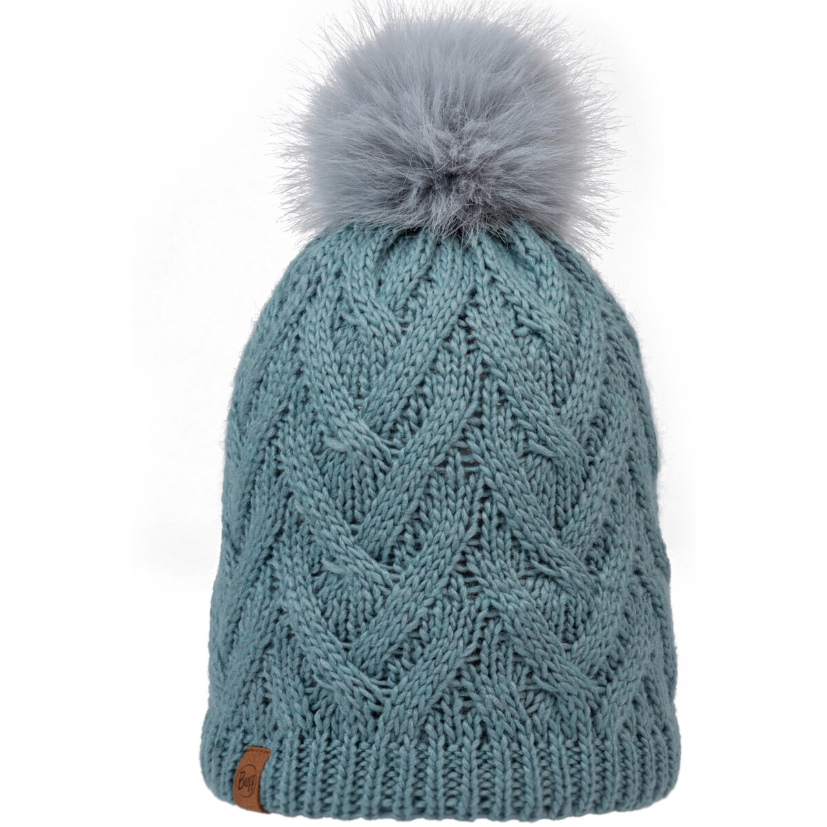 Buff  Knitted Fleece Caryn Beanie  Zelená