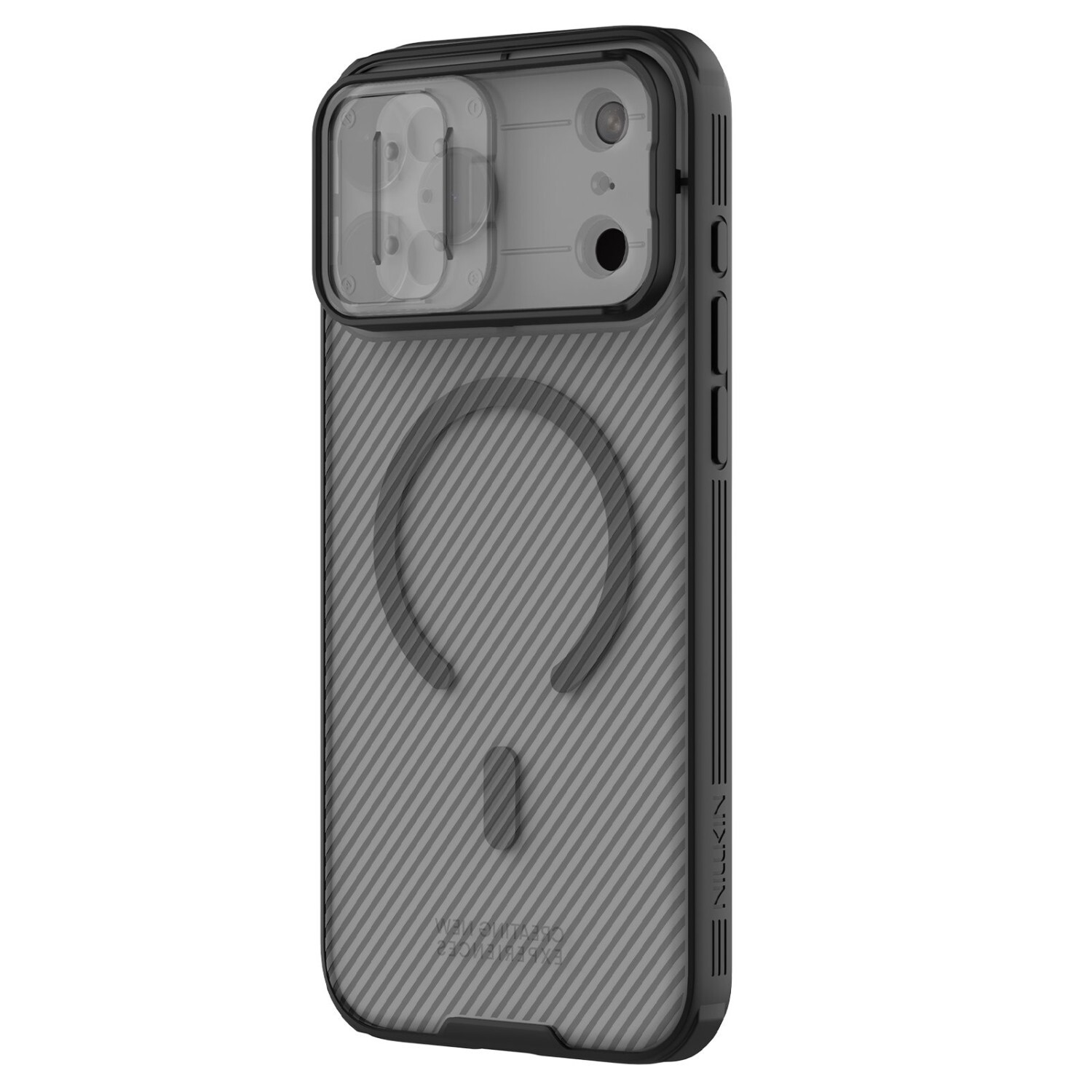 Zadní kryt Nillkin CamShield PRO Magnetic pro Apple iPhone 17 Pro Max, transparentní černá