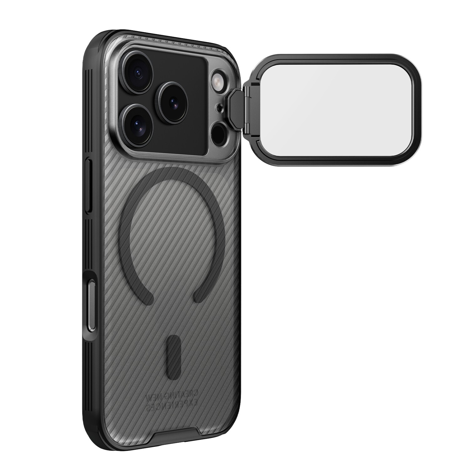 Zadní kryt Nillkin CamShield Prop Magnetic pro Apple iPhone 17 Pro, transparentní černá