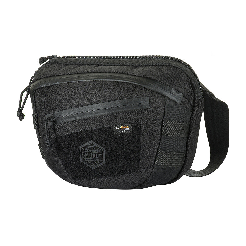 Taška přes rameno M-Tac Sphaera Hex Hardsling Bag Large Velcro - černá