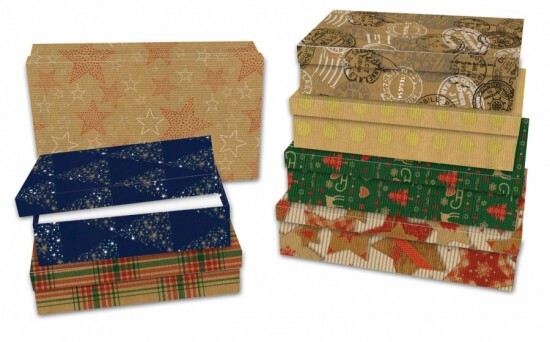 Stil Vánoční dárková krabice Lux - set C - 7 ks - 501199