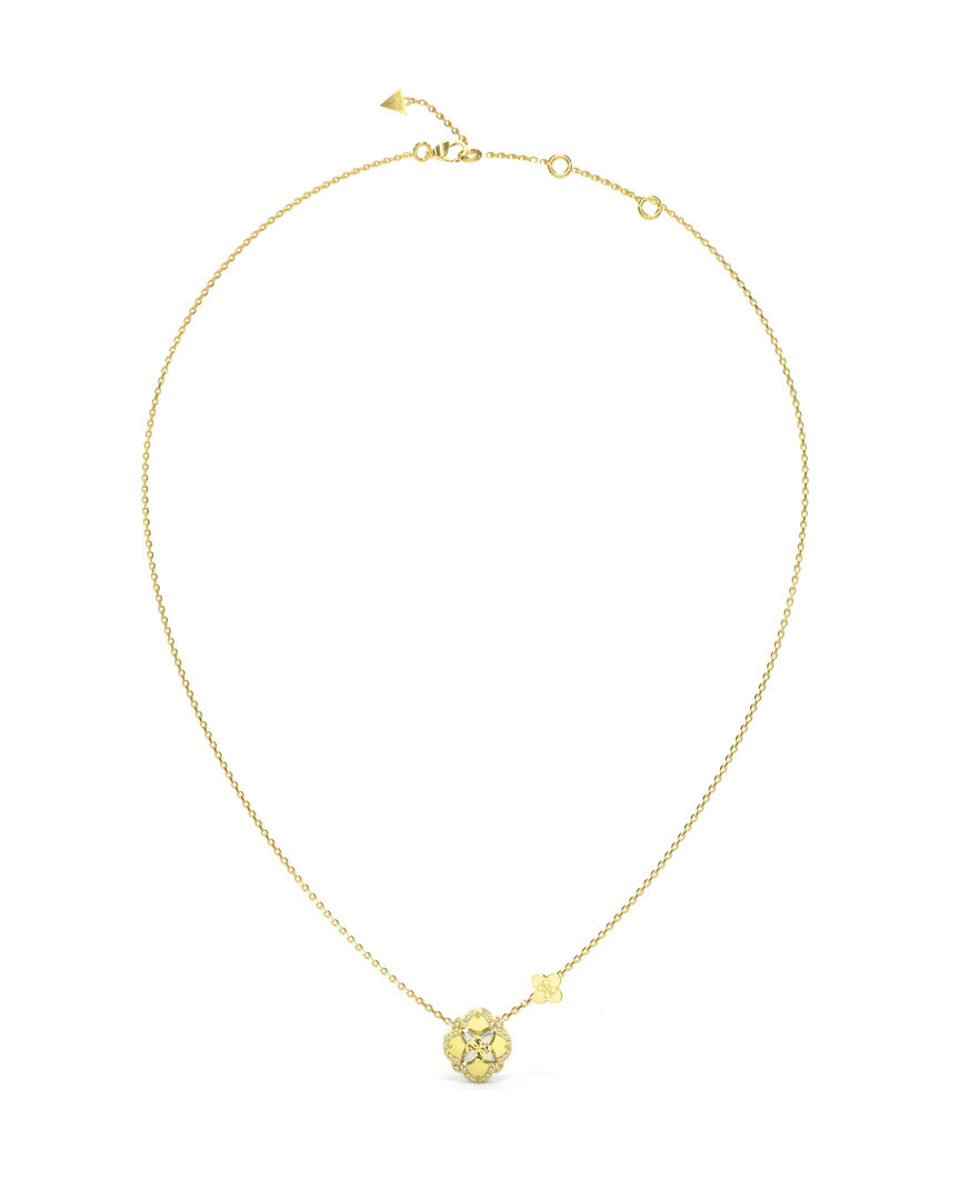 Guess Něžný pozlacený náhrdelník Wild Flower JUBN05502JWYGT/U