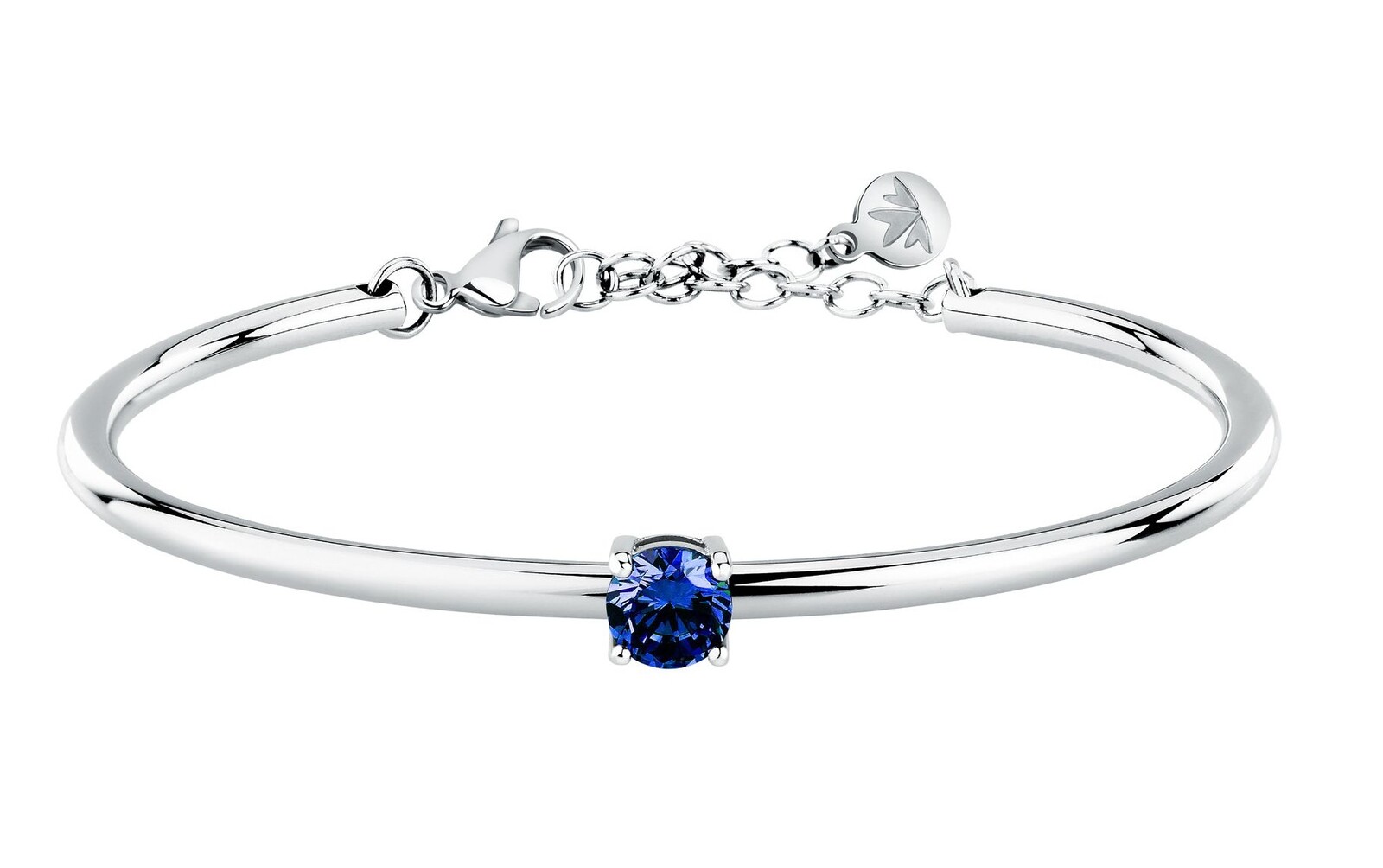 Morellato Pevný dámský náramek s modrým zirkonem Cerchi SAKM96