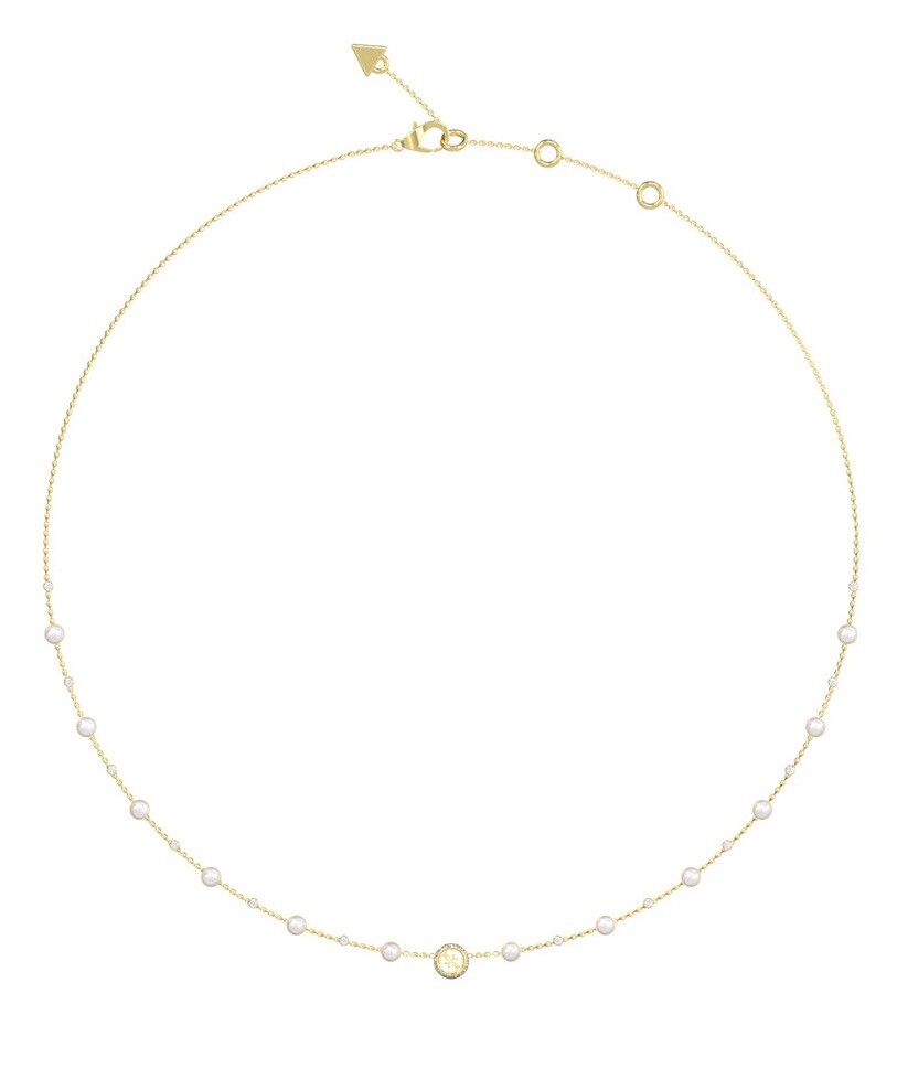 Guess Půvabný náhrdelník s perličkami Tiny Pearly JUBN05515JWYGT/U