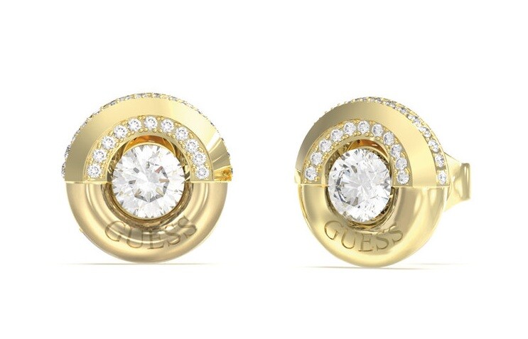 Guess Elegantní náušnice se zirkonem a krystaly Majorelle JUBE05380JWYGT/U