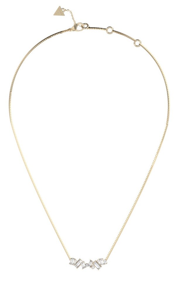 Guess Elegantní náhrdelník s krystaly a zirkony Chandelier JUBN05358JWYGT/U