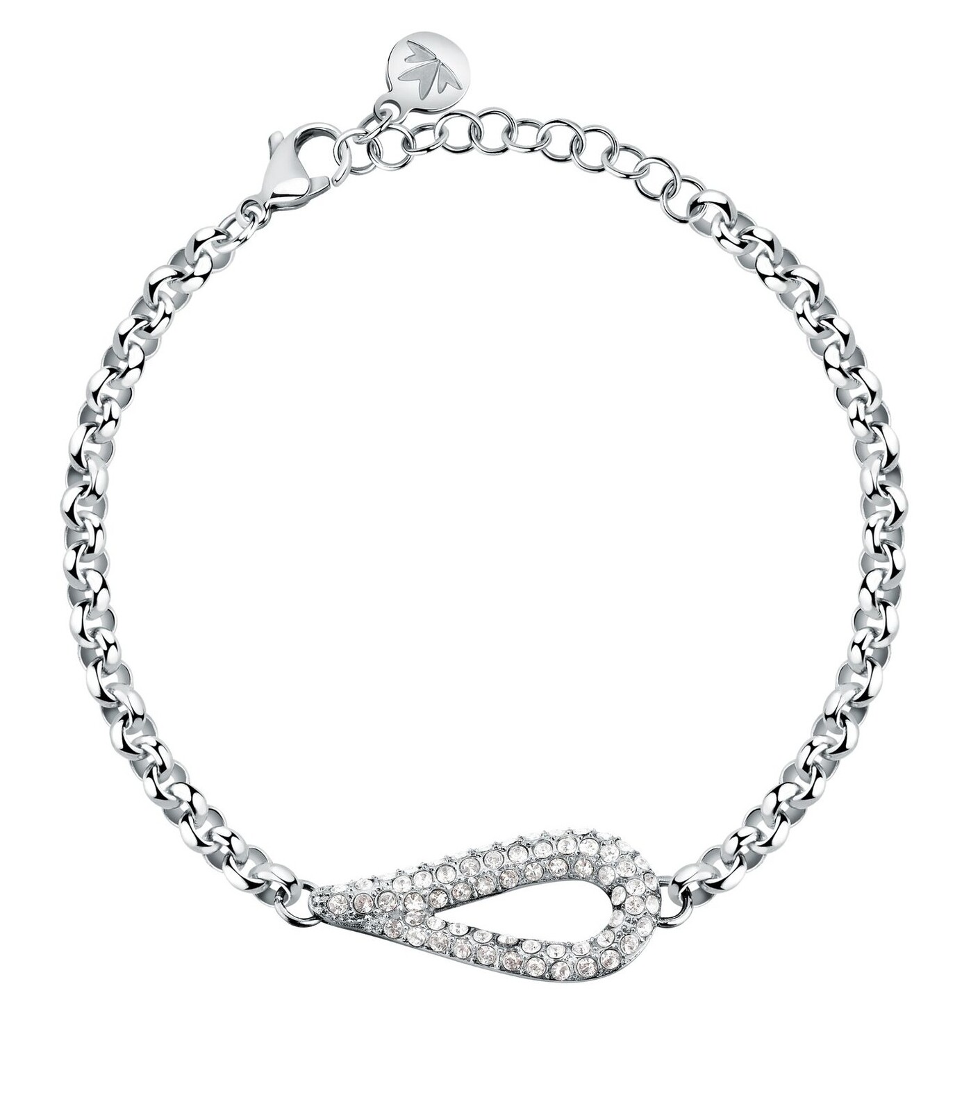 Morellato Dámský ocelový náramek s krystaly Rolo Design SAYP28