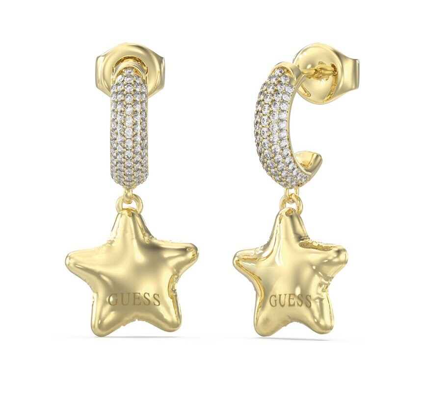 Guess Jedinečné náušnice s hvězdičkou Iconique JUBE05548JWYGT/U