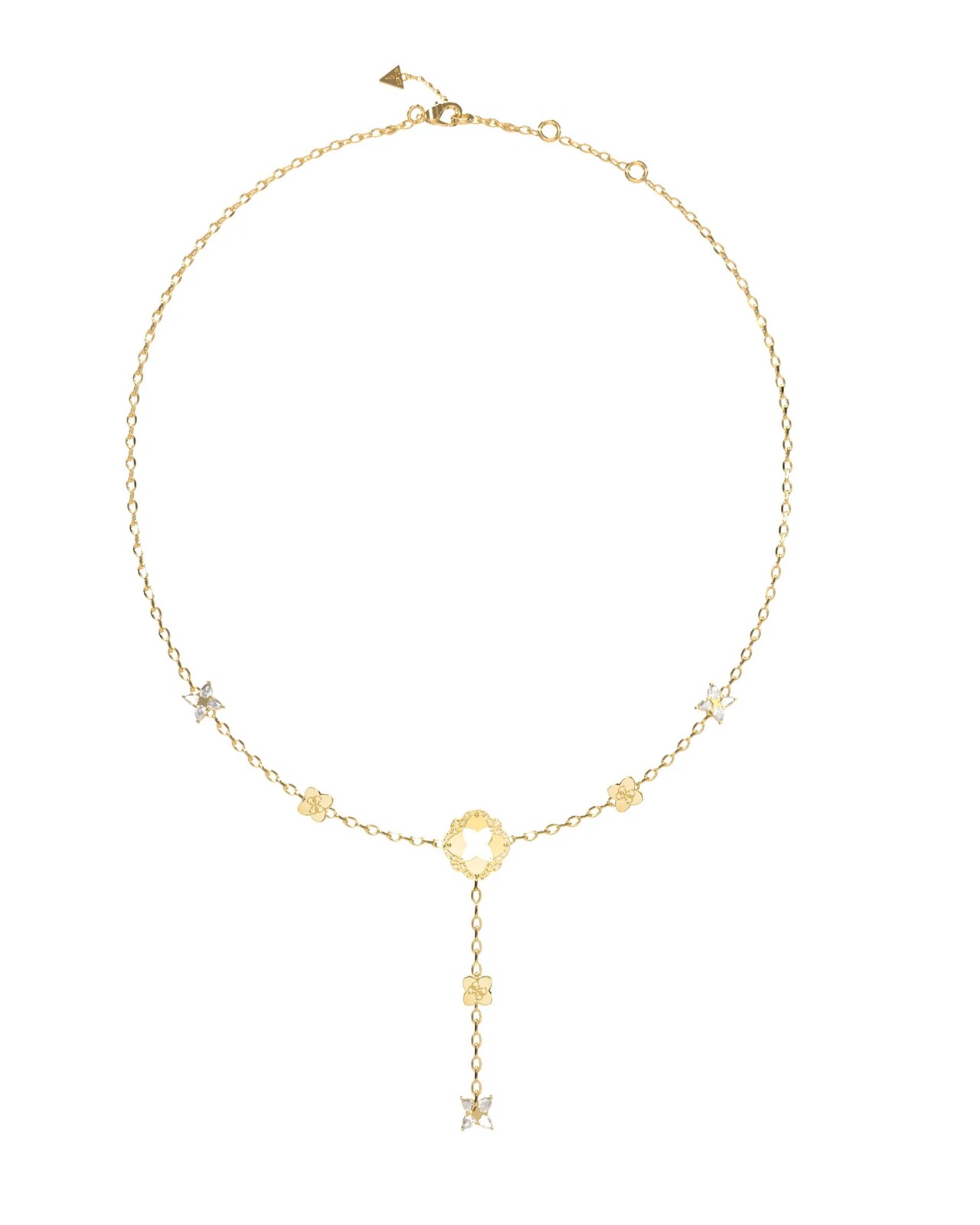 Guess Elegantní pozlacený náhrdelník Wild Flower JUBN05496JWYGT/U