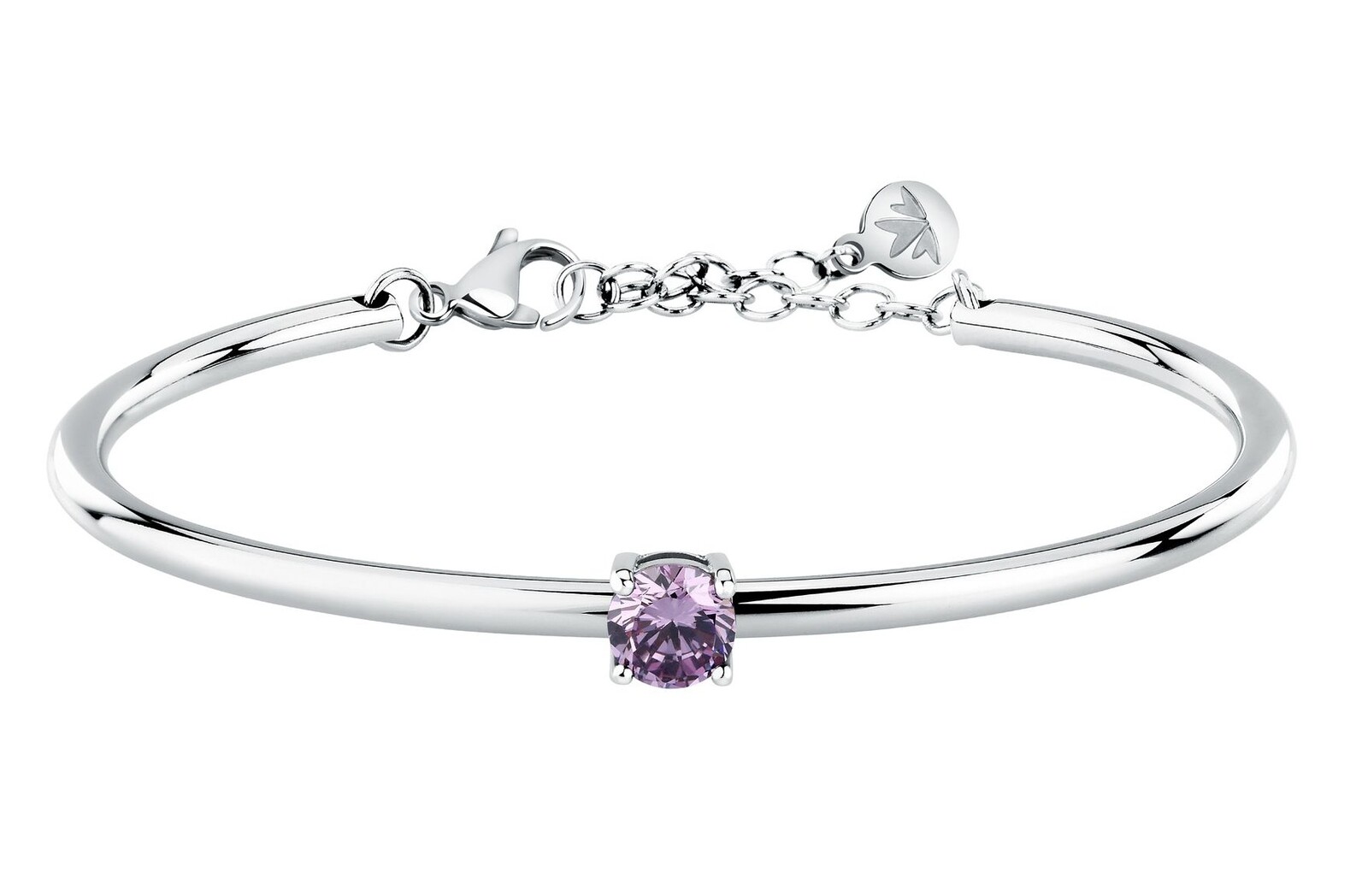 Morellato Pevný dámský náramek s fialovým zirkonem Cerchi SAKM95