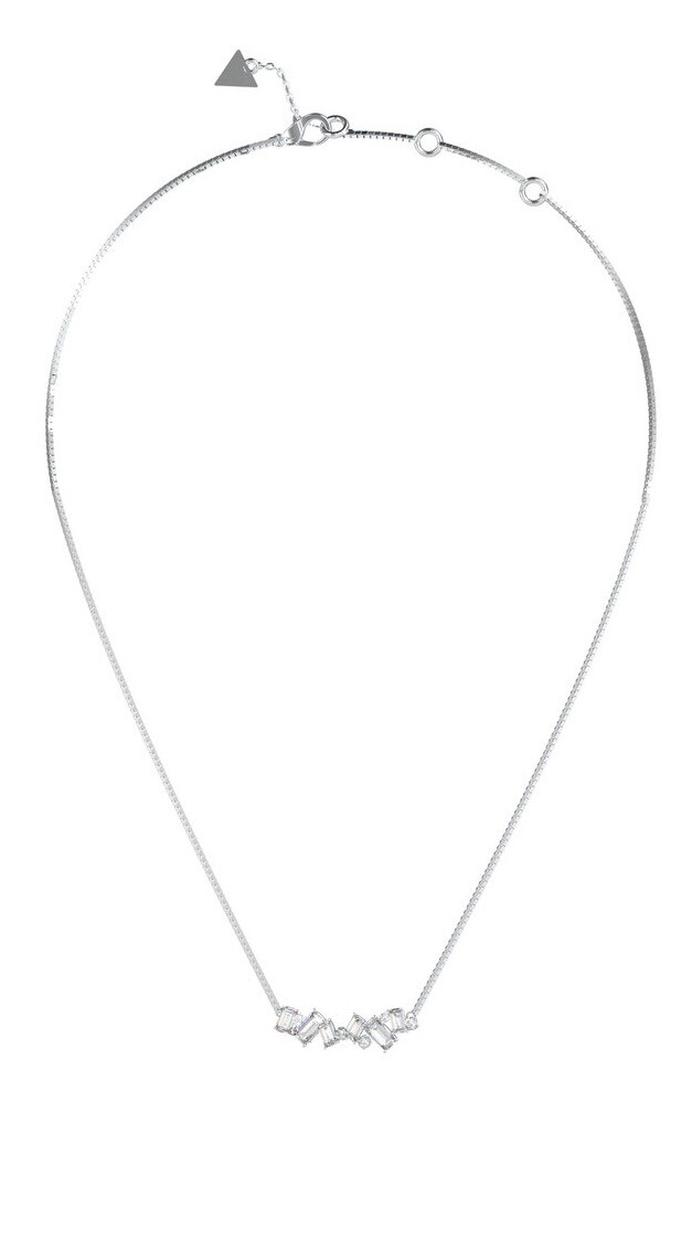 Guess Elegantní náhrdelník s krystaly a zirkony Chandelier JUBN05358JWRHT/U