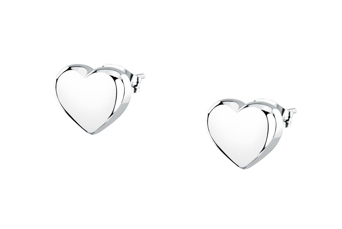 Morellato Ocelové náušnice Srdíčka Intrecci SAZC17