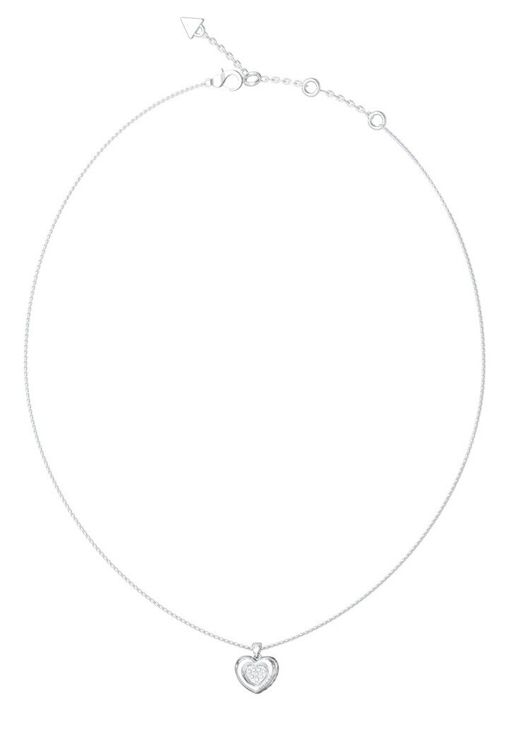 Guess Půvabný náhrdelník se srdíčkem L.O.V.E. JUBN05463JWRHT/U