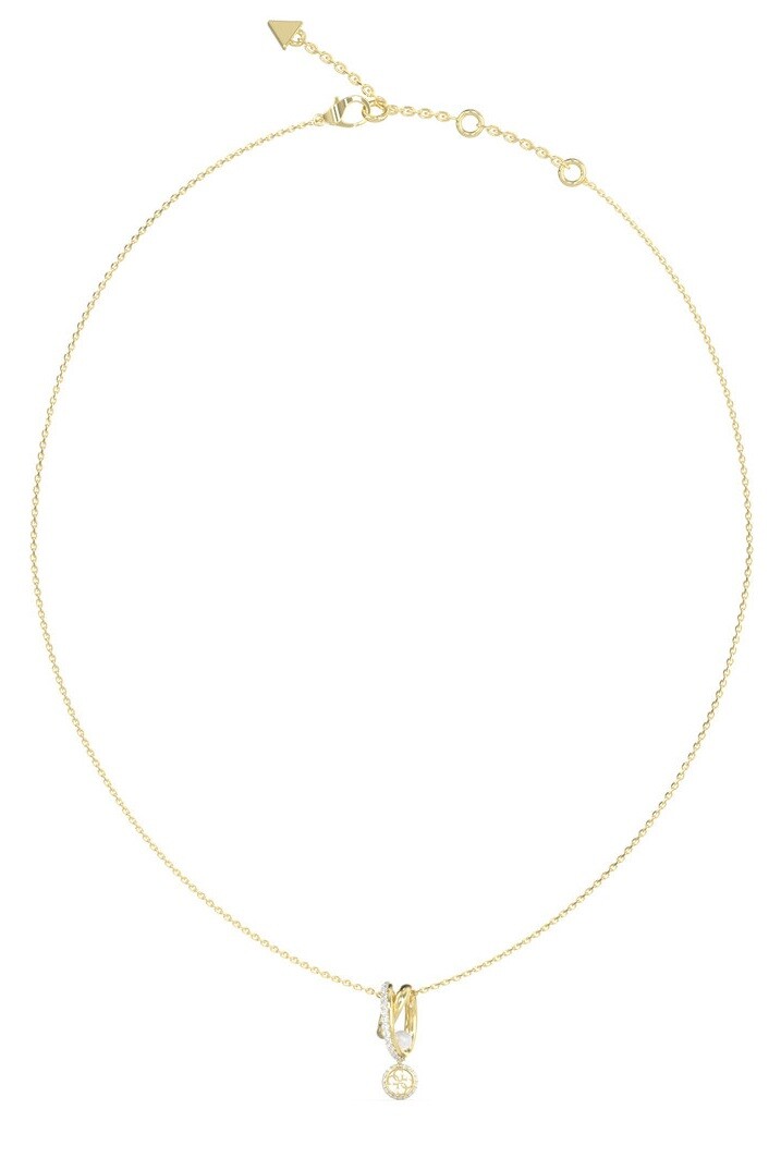 Guess Fashion pozlacený náhrdelník Tiny Pearly JUBN05523JWYGT/U