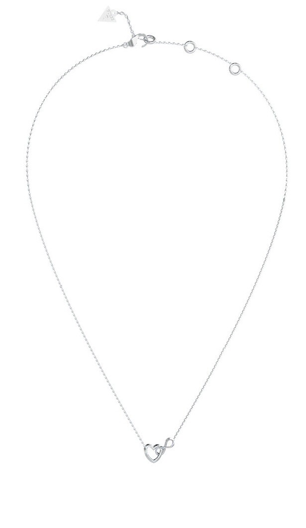 Guess Ocelový náhrdelník Srdce a nekonečno Iconique JUBN05530JWRHT/U