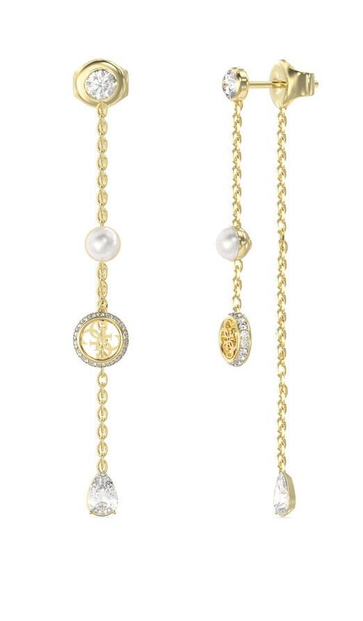 Guess Půvabné visací náušnice Tiny Pearly JUBE05513JWYGT/U