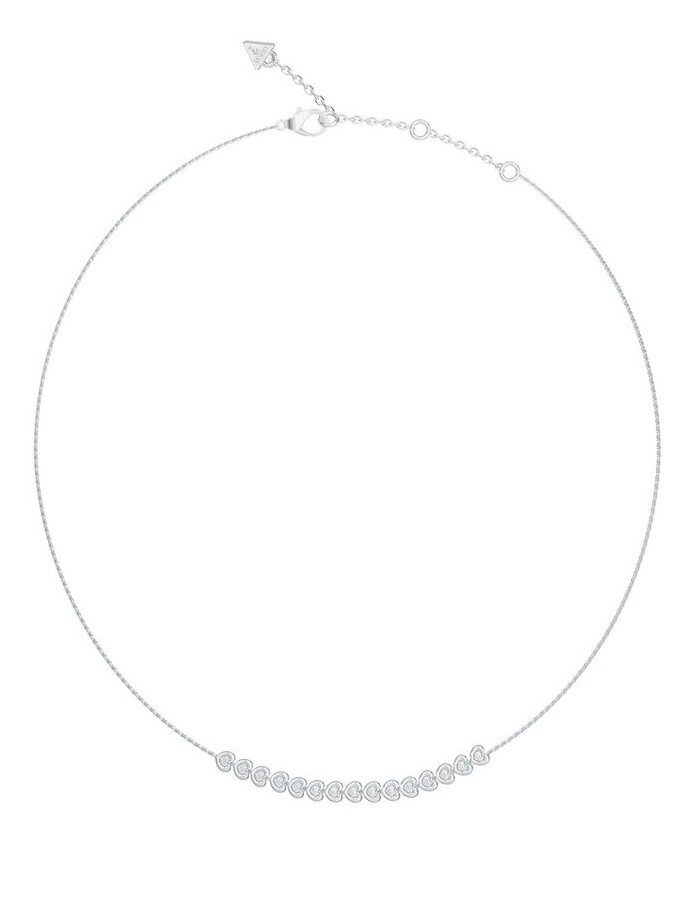 Guess Krásný srdíčkový náhrdelník z oceli L.O.V.E. JUBN05471JWRHT/U