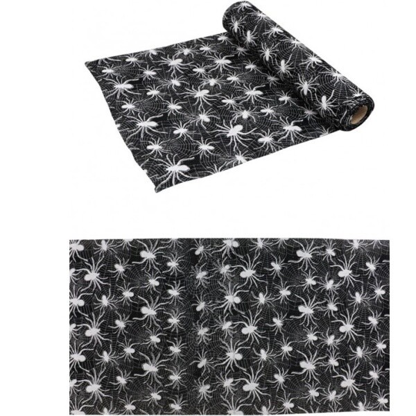 ŠERPA stolová jutová s pavouky 28cm x3m