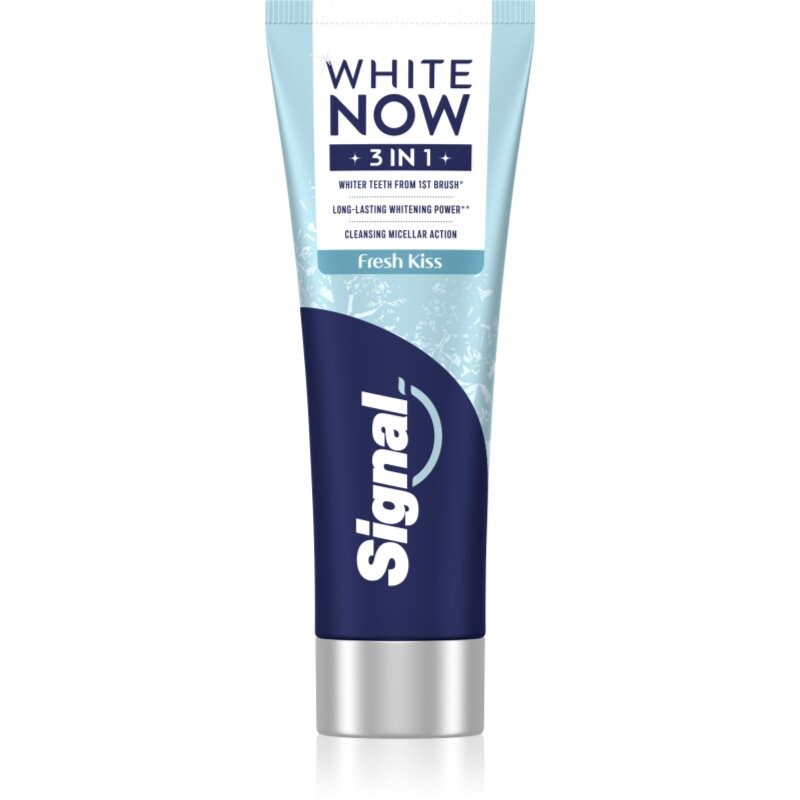 Signal White Now 3-in-1 bělicí zubní pasta Fresh Kiss 75 ml