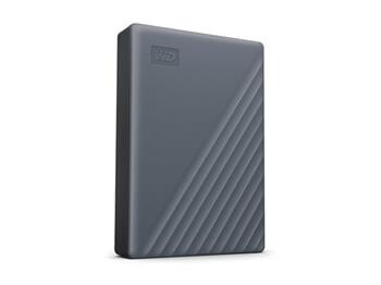 WD My Passport šifrovaný 6 TB - externí USB 3.2 Gen 1 - AES 256 bitů - silikonová šed