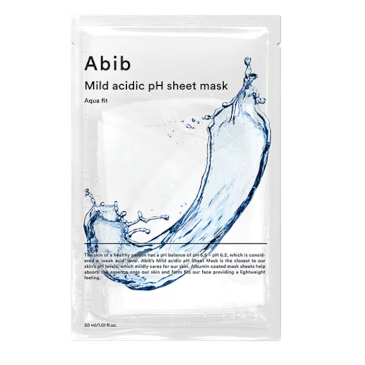 Abib Hydratační plátýnková maska Mild Acidic pH Aqua Fit (Sheet Mask) 30 ml