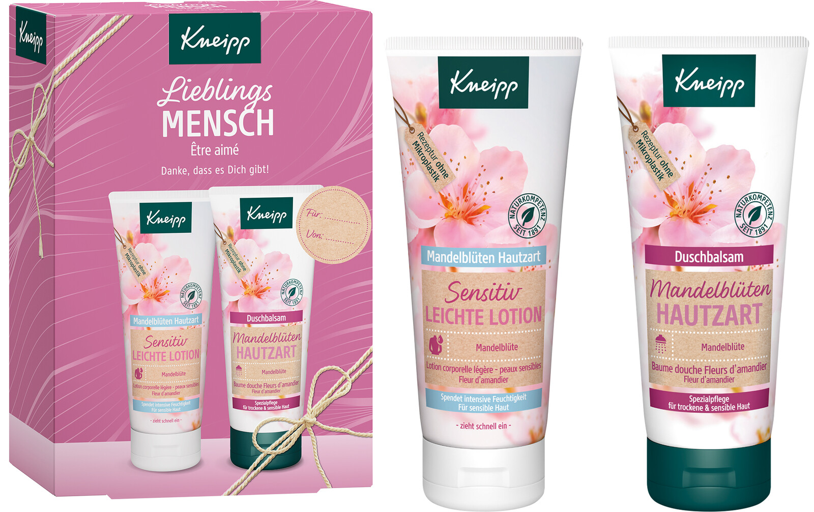 Kneipp Dárková sada péče o tělo Mandlové květy