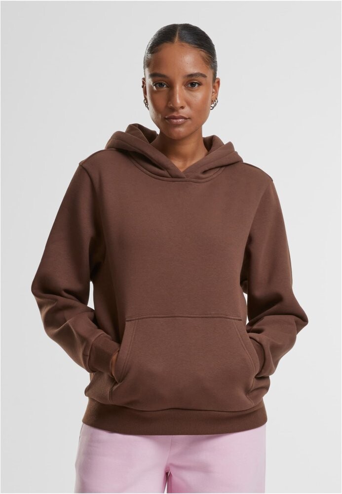 Ladies Fluffy Hoody - chocolatebrown 3XL