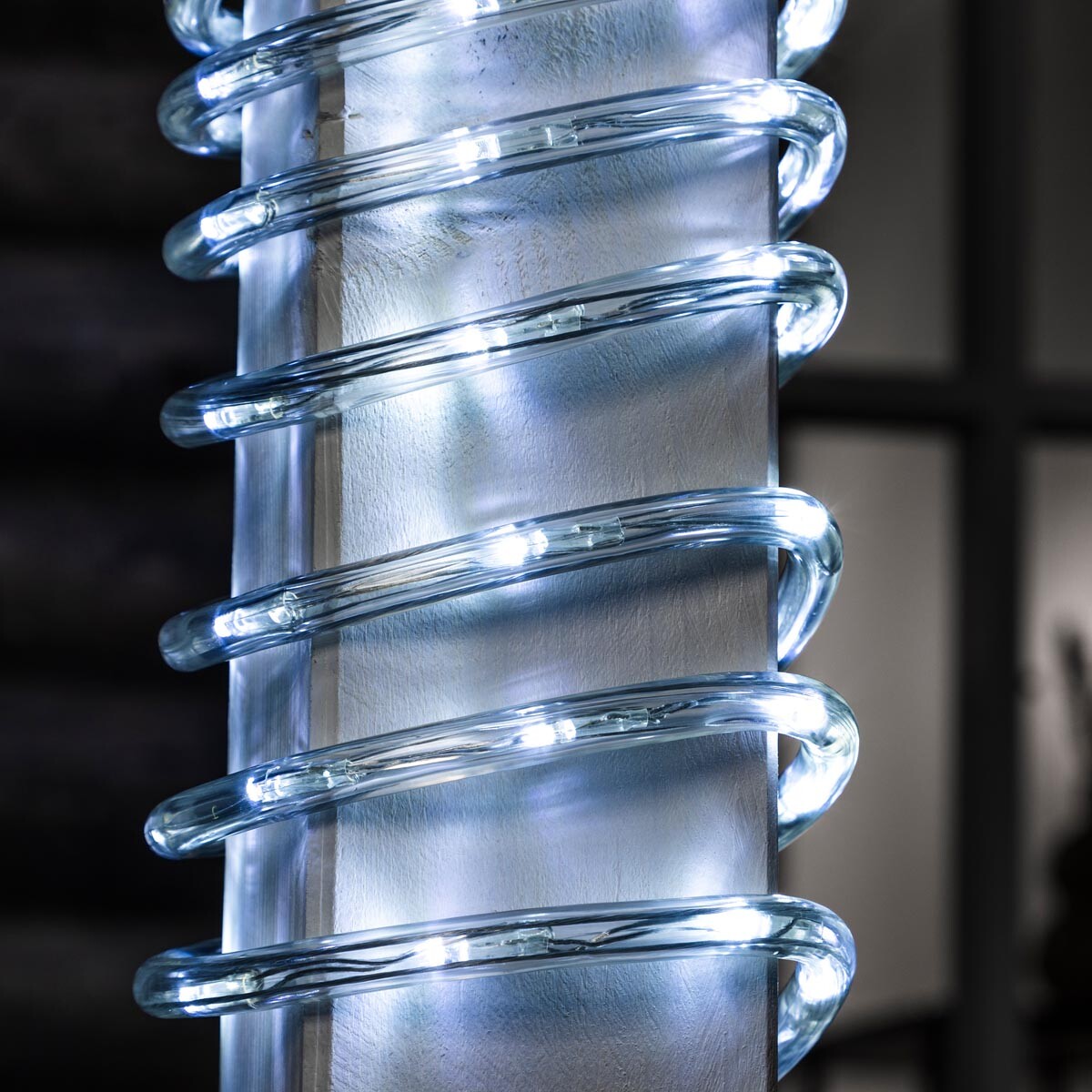 LED světelný řetěz, studená bílá, 6 m