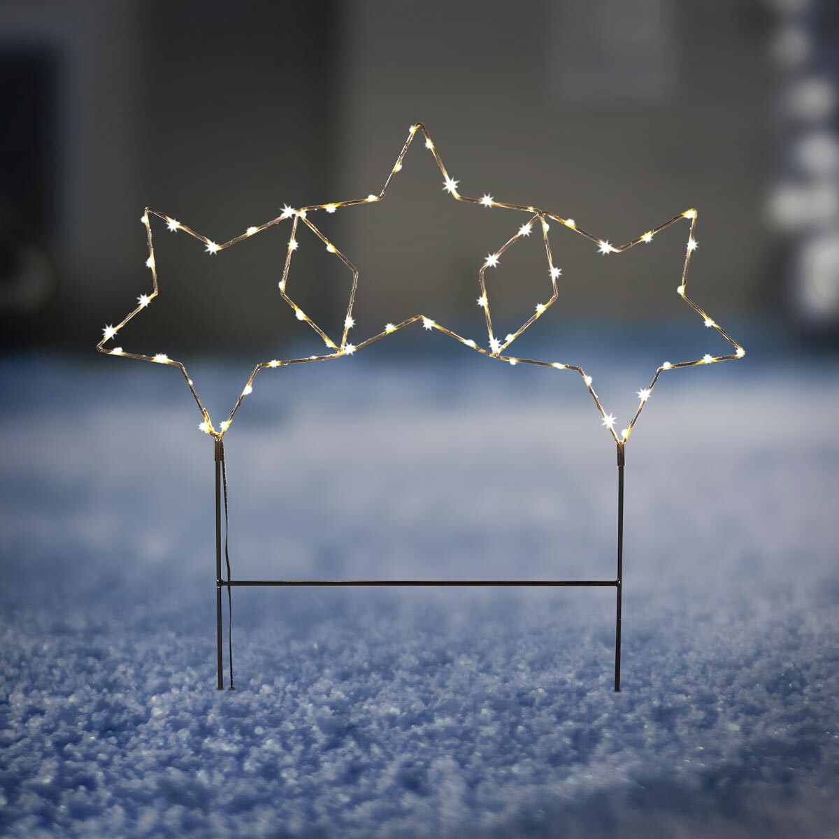 LED Zahradní zápich Tři hvězdy