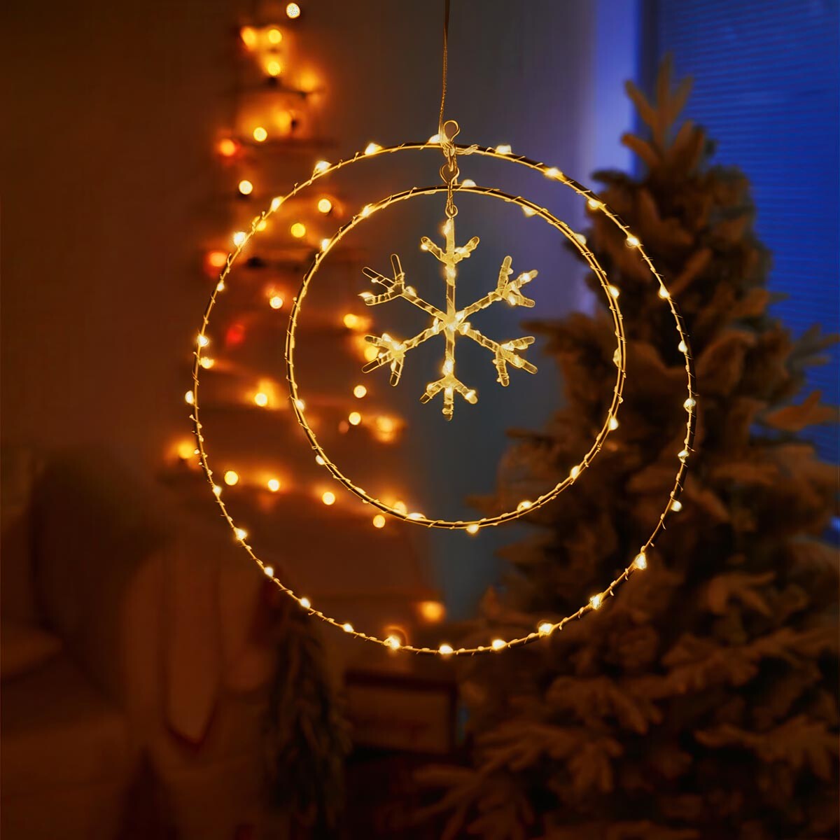 Světelná dekorace Sněhová vločka