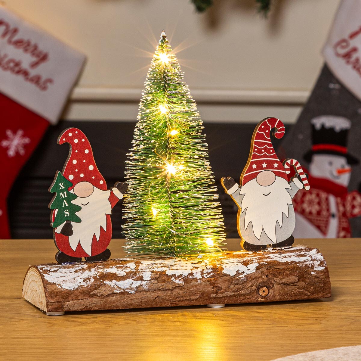 Vánoční dekorace Skřítkové se stromkem