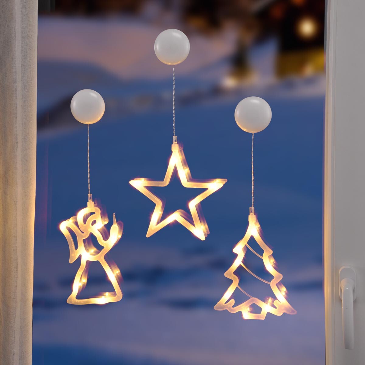 LED světlo na okno Hvězda