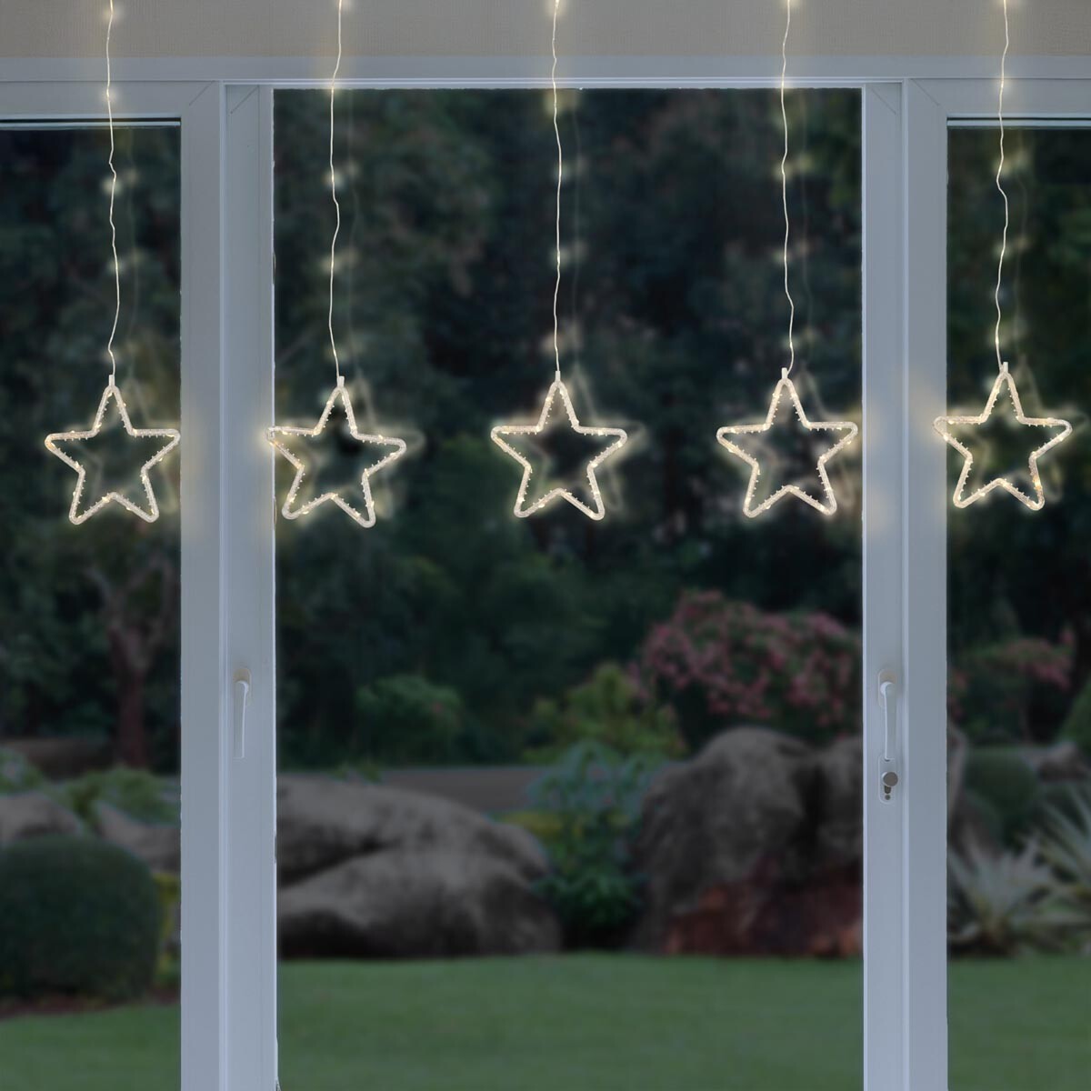 LED Světelný závěs Hvězdy