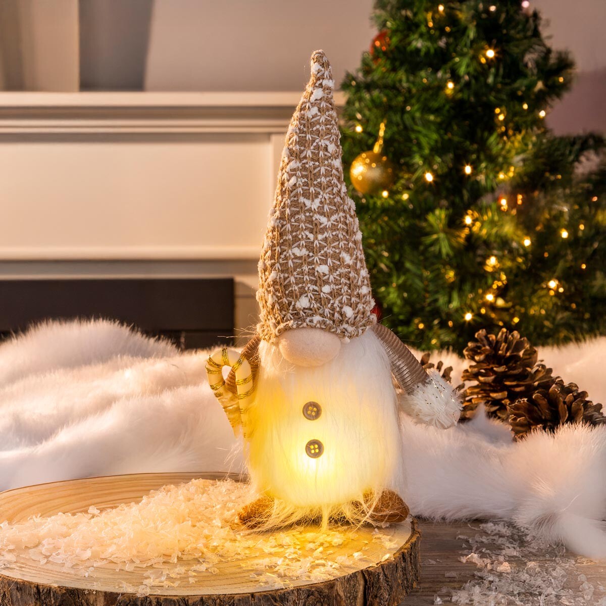 LED vánoční skřítek, Oříšek