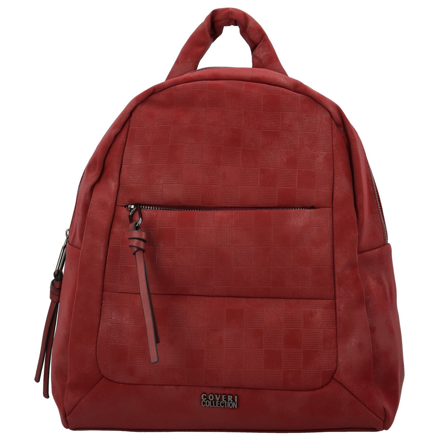 Trendy dámský koženkový batůžek Coveri Darie, vínový