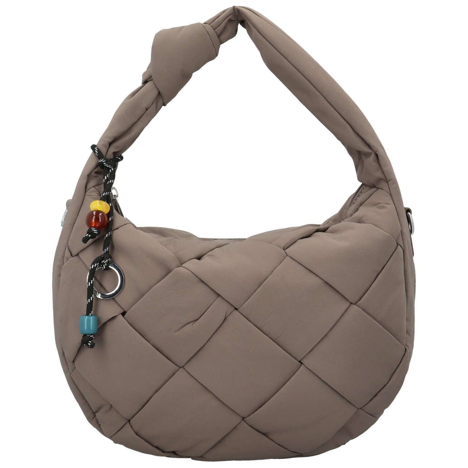 Moderní dámská textilní kabelka na rameno Haniel, taupe