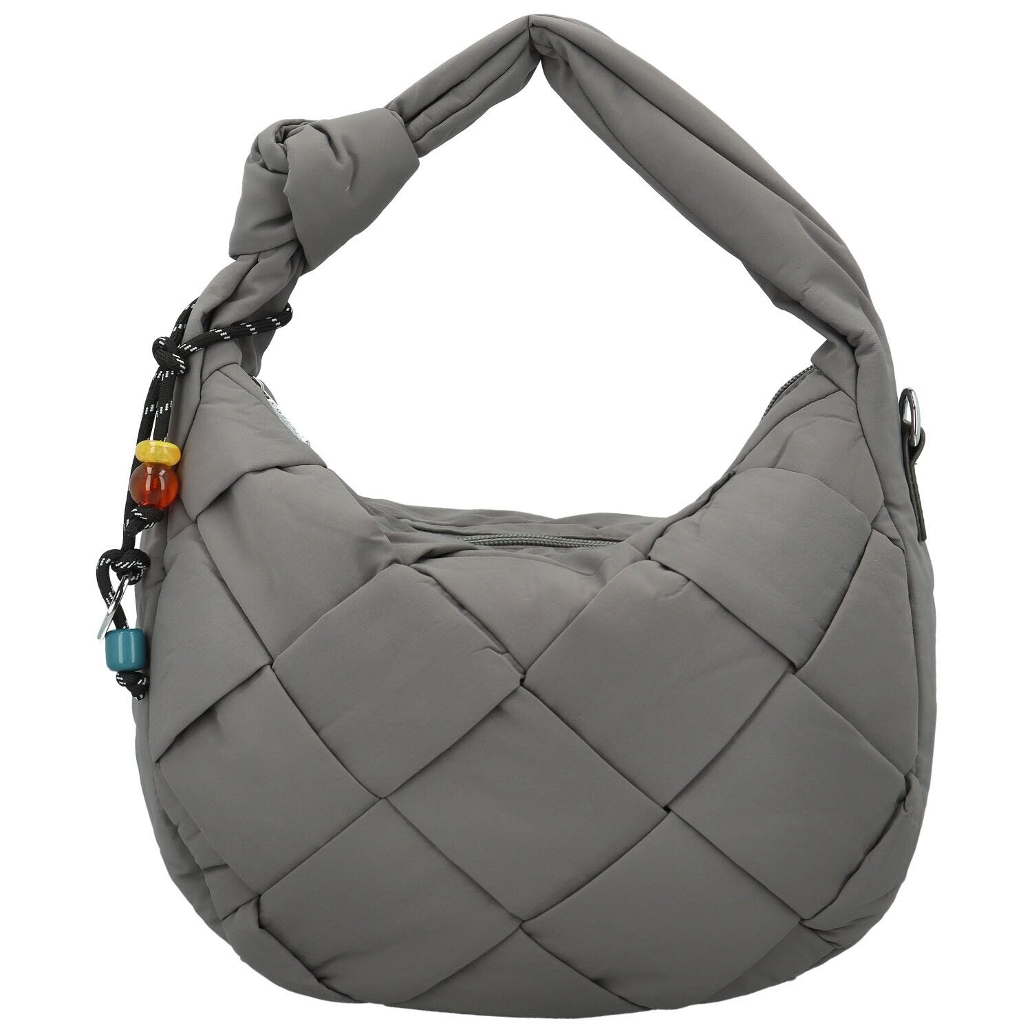 Moderní dámská textilní kabelka na rameno Haniel, šedá