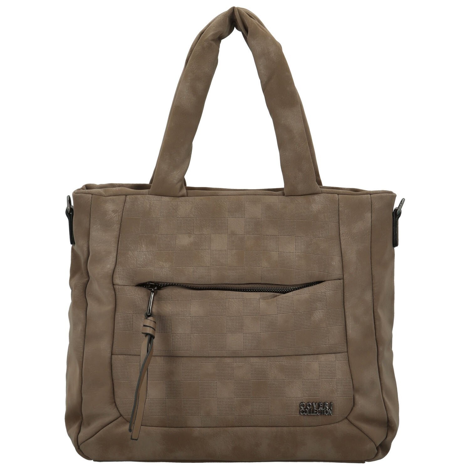 Trendy dámská koženková kabelka do ruky Pelagie, béžová