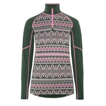 Dámská funkční mikina Kari Traa Malia Hz Velikost: S / Barva: zelená
